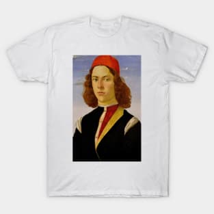 Portrait of a Young Man by Sandro Botticelli T-Shirt